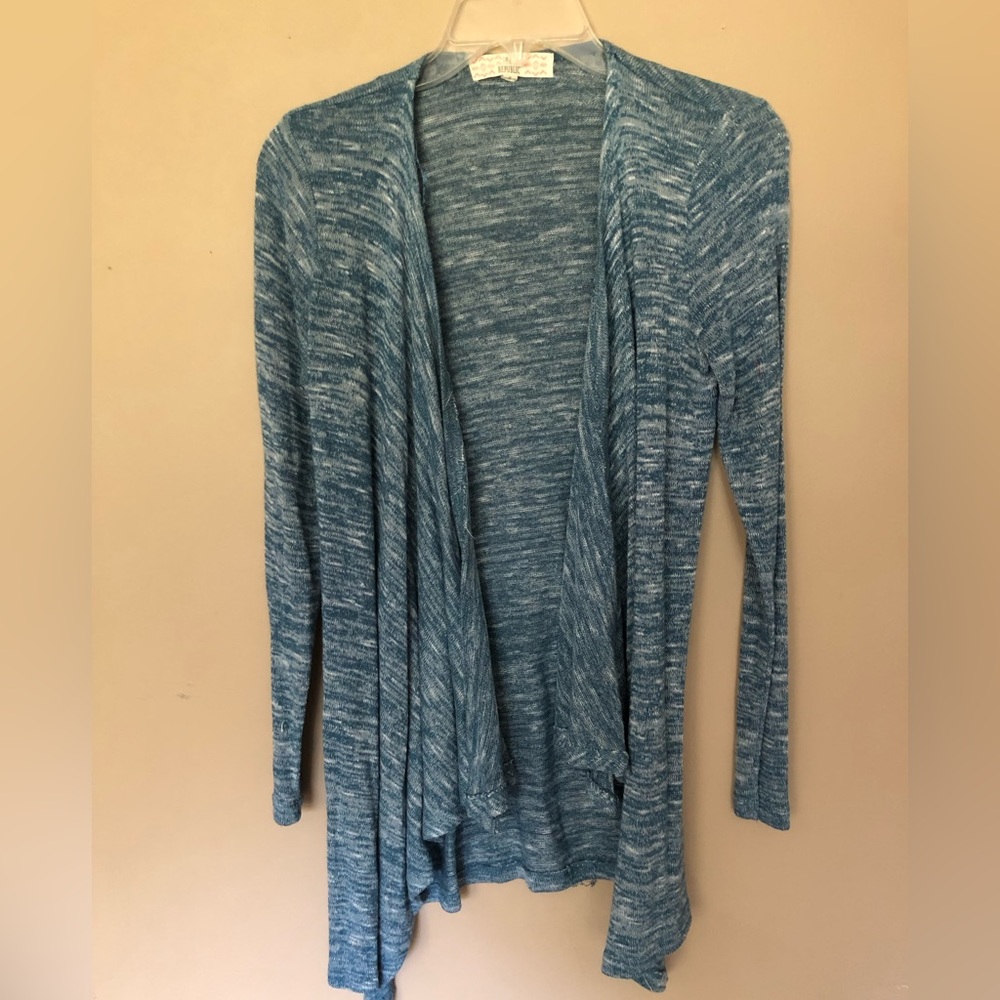 Pink Republic blue marled cardigan